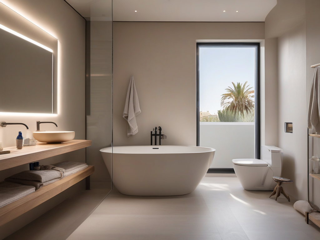 Baño moderno recién reformado en Elche con ducha y lavabo